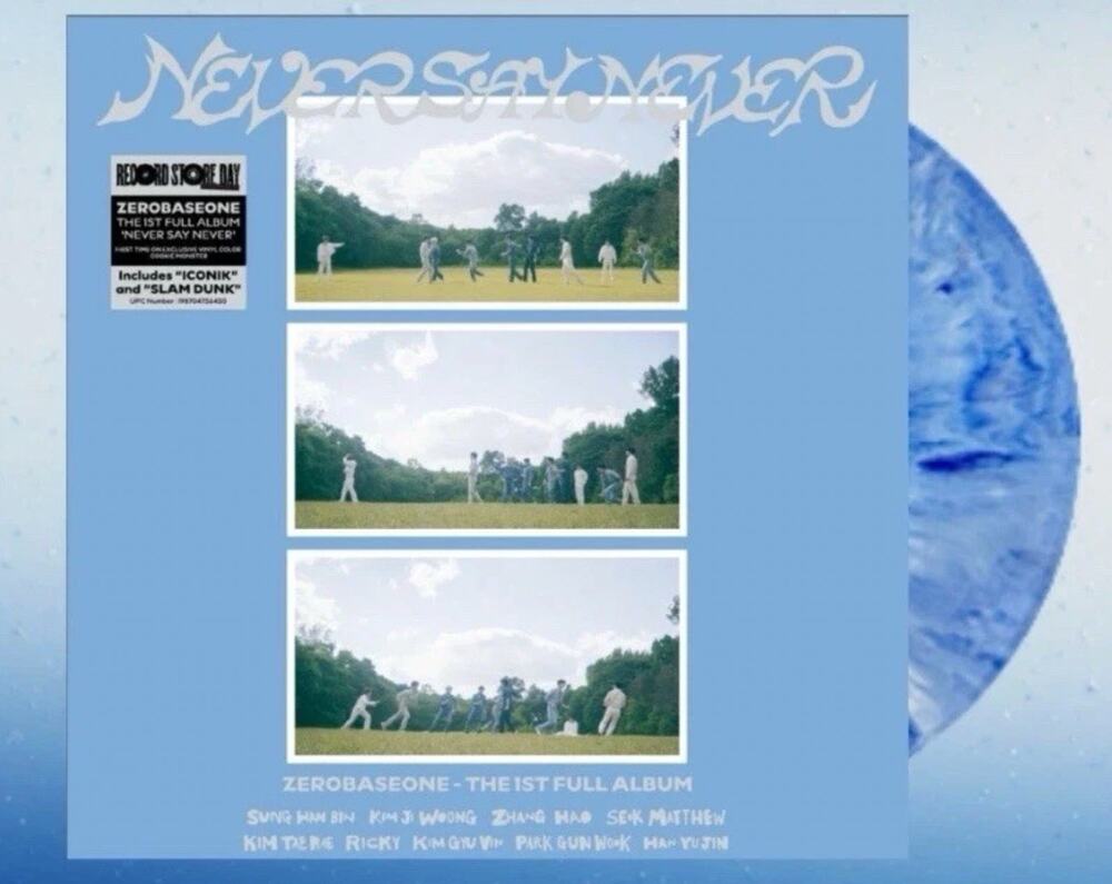 Zerobaseone Never Say Never Vinyl 12" Cookie Monster Blue LP RSD 2026